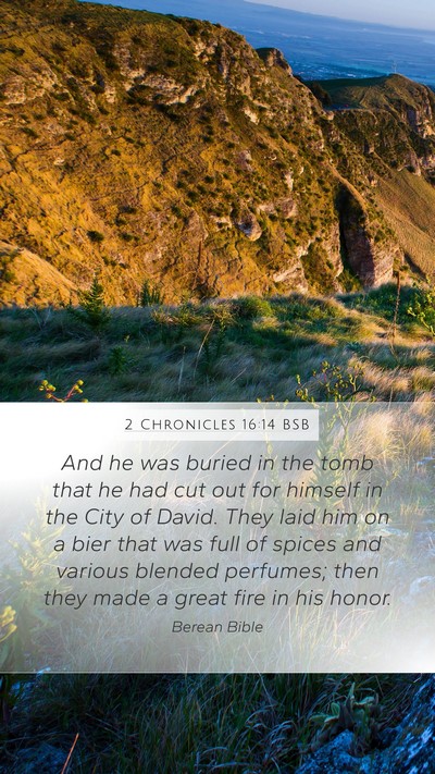 2 Chronicles 16:14 BSB Bible Verse Image