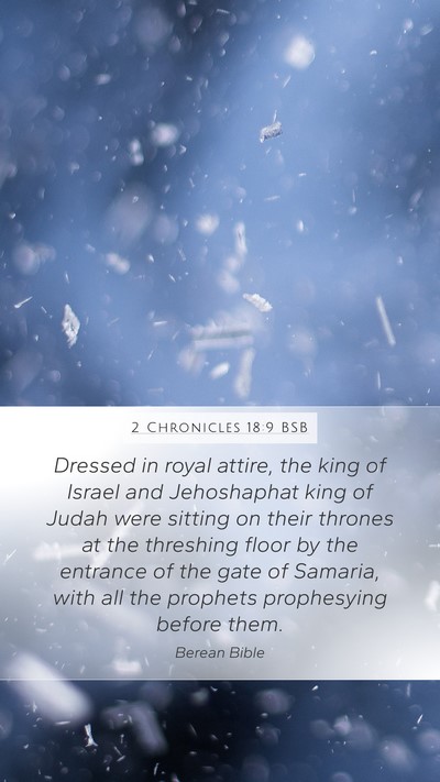 2 Chronicles 18:9 BSB Bible Verse Image
