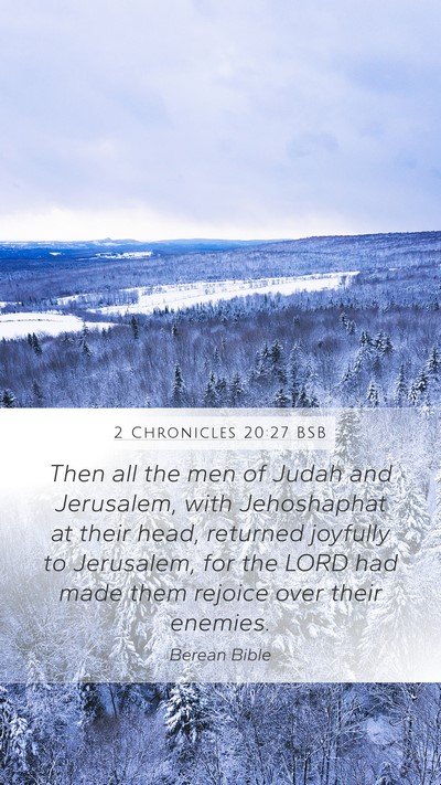2 Chronicles 20:27 BSB Bible Verse Image