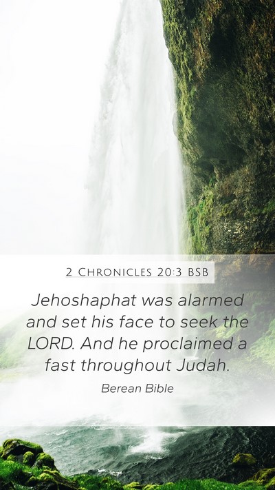 2 Chronicles 20:3 BSB Bible Verse Image