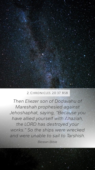 2 Chronicles 20:37 BSB Bible Verse Image