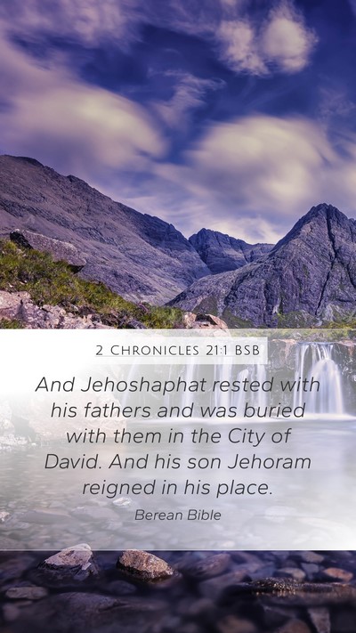 2 Chronicles 21:1 BSB Bible Verse Image