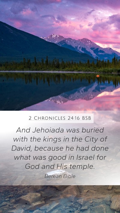 2 Chronicles 24:16 BSB Bible Verse Image