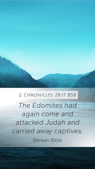 2 Chronicles 28:17 BSB Bible Verse Image