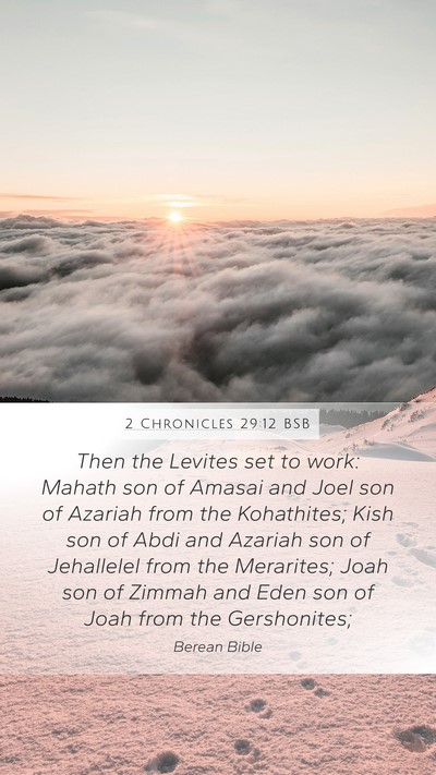 2 Chronicles 29:12 BSB Bible Verse Image