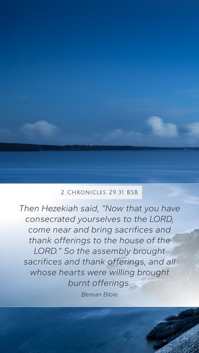 2 Chronicles 29:31 BSB Bible Verse Image
