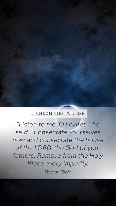 2 Chronicles 29:5 BSB Bible Verse Image