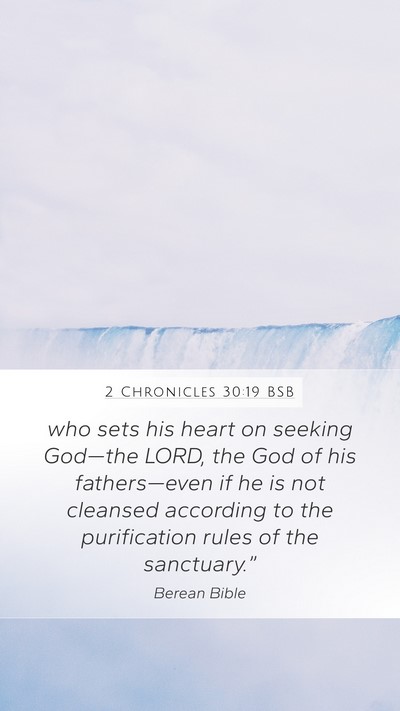 2 Chronicles 30:19 BSB Bible Verse Image