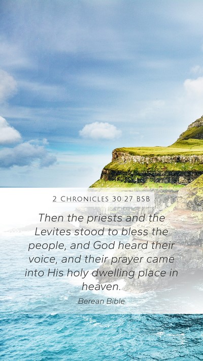 2 Chronicles 30:27 BSB Bible Verse Image