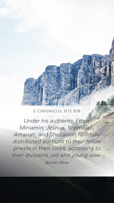 2 Chronicles 31:15 BSB Bible Verse Image