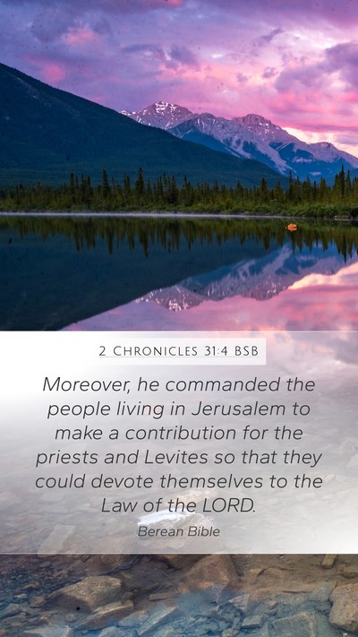 2 Chronicles 31:4 BSB Bible Verse Image