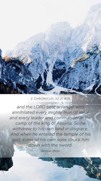 2 Chronicles 32:21 BSB Bible Verse Image