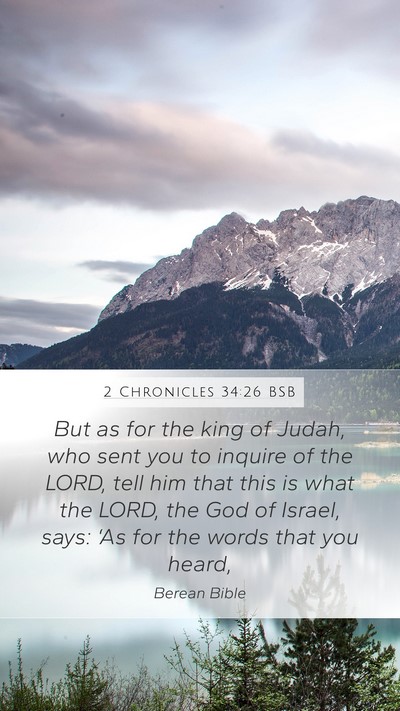 2 Chronicles 34:26 BSB Bible Verse Image