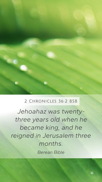 2 Chronicles 36:2 BSB Bible Verse Image