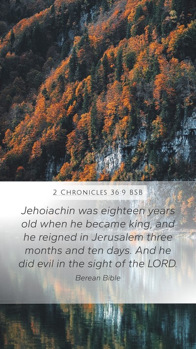 2 Chronicles 36:9 BSB Bible Verse Image