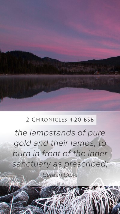 2 Chronicles 4:20 BSB Bible Verse Image