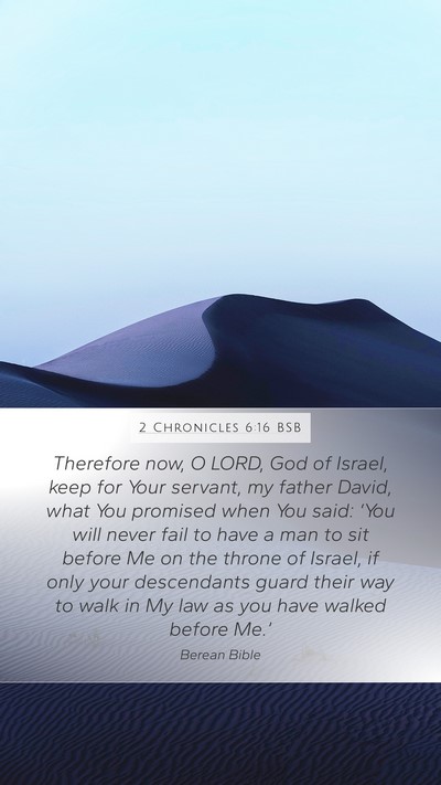 2 Chronicles 6:16 BSB Bible Verse Image