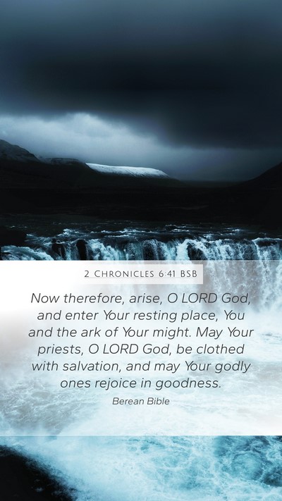 2 Chronicles 6:41 BSB Bible Verse Image