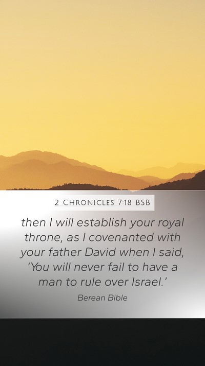 2 Chronicles 7:18 BSB Bible Verse Image