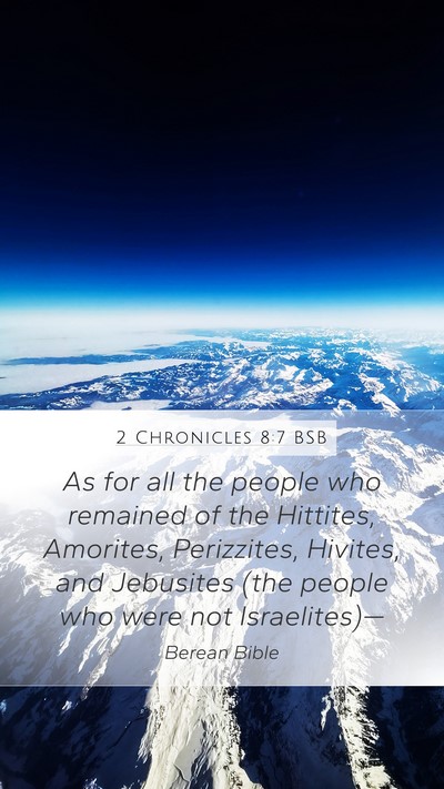 2 Chronicles 8:7 BSB Bible Verse Image