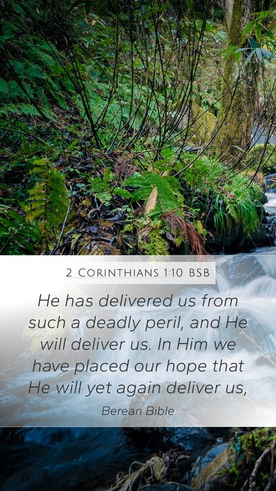 2 Corinthians 1:10 BSB Bible Verse Image