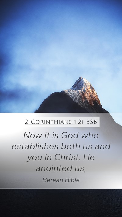 2 Corinthians 1:21 BSB Bible Verse Image