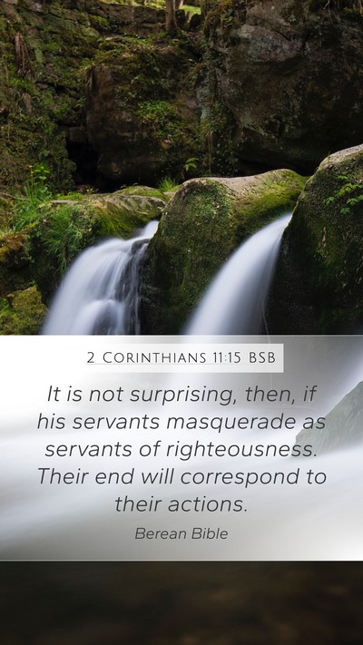 2 Corinthians 11:15 BSB Bible Verse Image