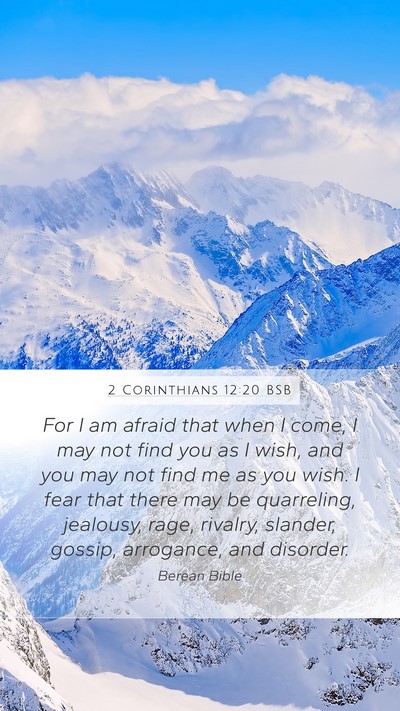 2 Corinthians 12:20 BSB Bible Verse Image