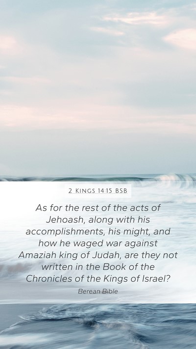 2 Kings 14:15 BSB Bible Verse Image