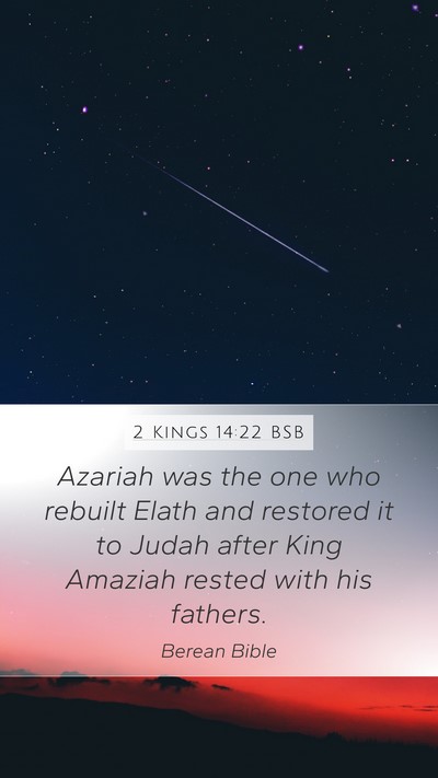 2 Kings 14:22 BSB Bible Verse Image