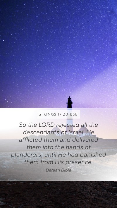 2 Kings 17:20 BSB Bible Verse Image