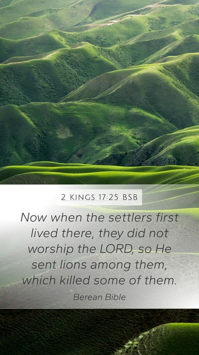 2 Kings 17:25 BSB Bible Verse Image