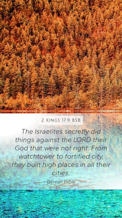 2 Kings 17:9 BSB Bible Verse Image
