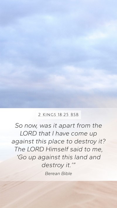 2 Kings 18:25 BSB Bible Verse Image
