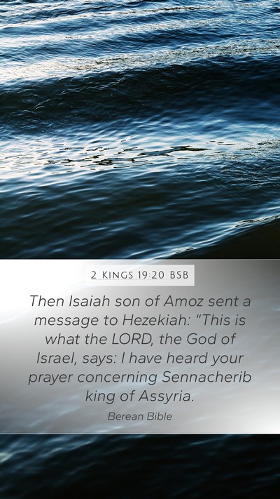 2 Kings 19:20 BSB Bible Verse Image
