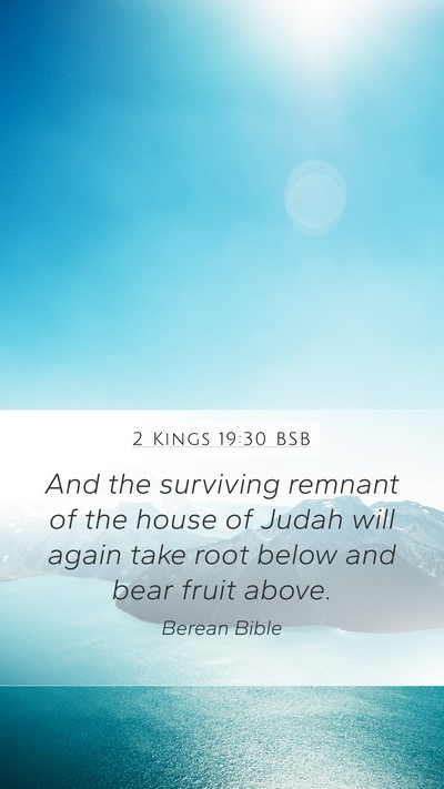 2 Kings 19:30 BSB Bible Verse Image