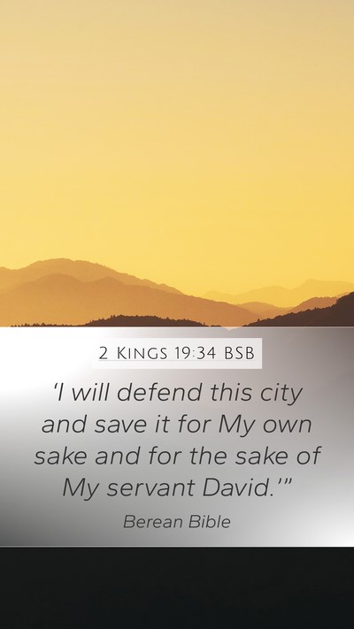 2 Kings 19:34 BSB Bible Verse Image