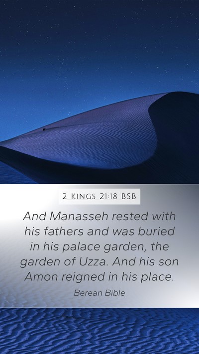 2 Kings 21:18 BSB Bible Verse Image