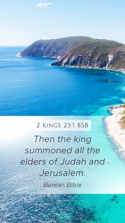 2 Kings 23:1 BSB Bible Verse Image