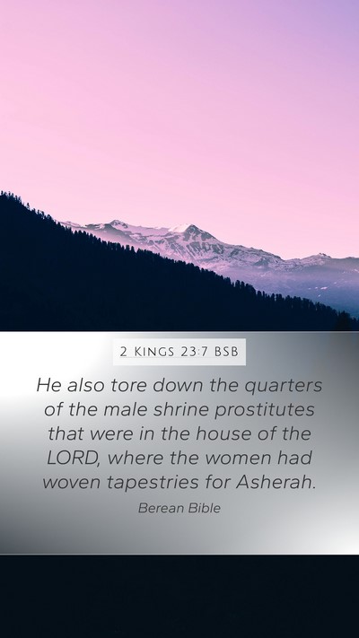 2 Kings 23:7 BSB Bible Verse Image