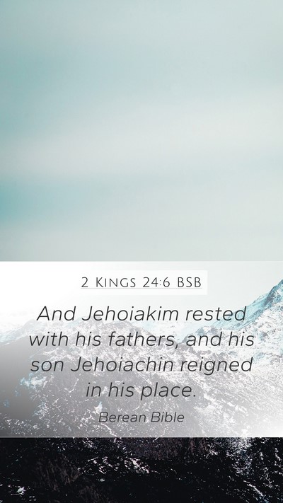 2 Kings 24:6 BSB Bible Verse Image