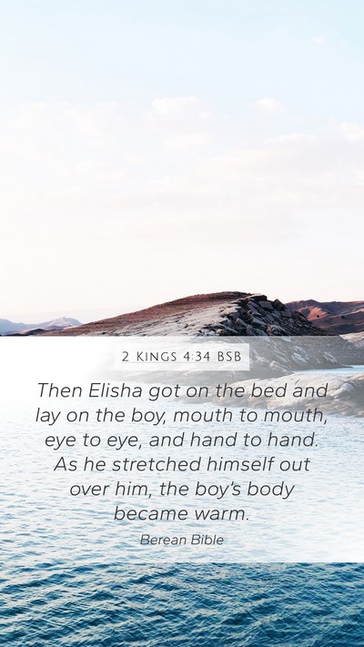 2 Kings 4:34 BSB Bible Verse Image