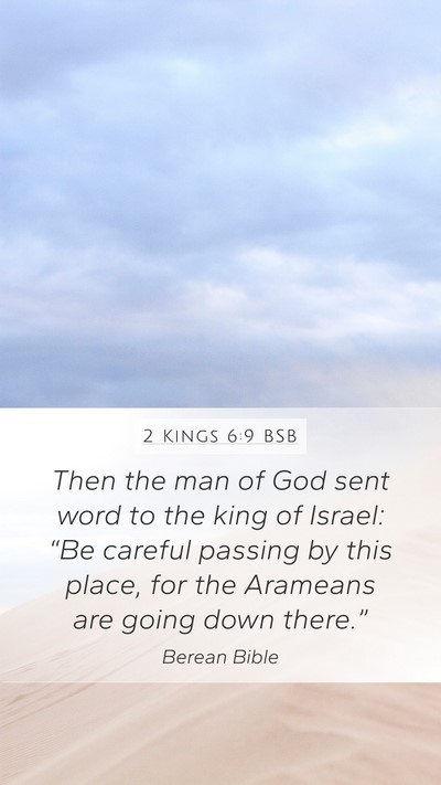 2 Kings 6:9 BSB Bible Verse Image