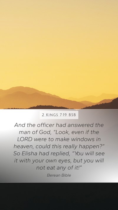 2 Kings 7:19 BSB Bible Verse Image