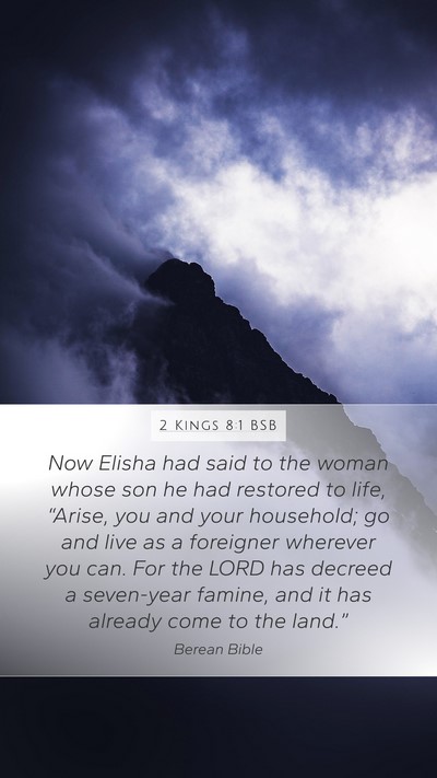 2 Kings 8:1 BSB Bible Verse Image