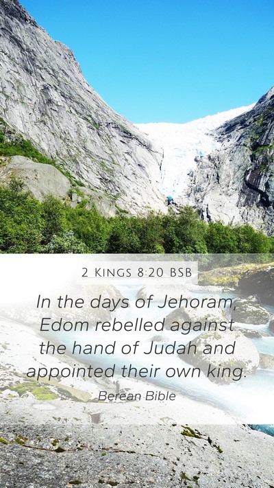 2 Kings 8:20 BSB Bible Verse Image