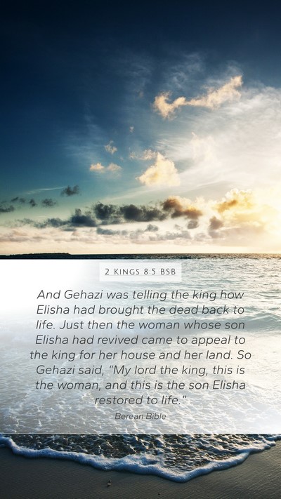 2 Kings 8:5 BSB Bible Verse Image