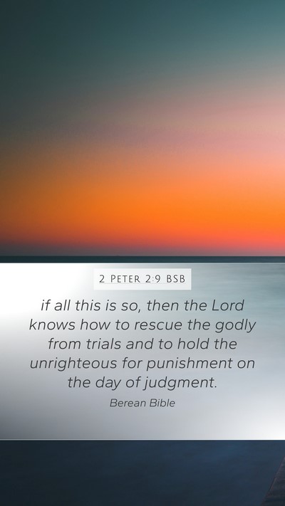 2 Peter 2:9 BSB Bible Verse Image