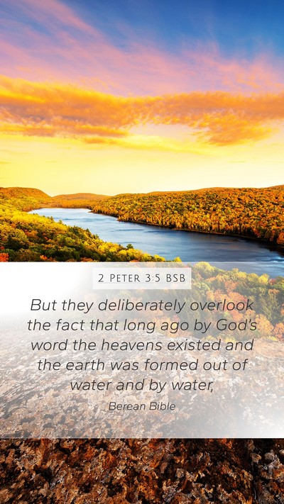 2 Peter 3:5 BSB Bible Verse Image