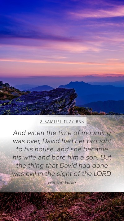 2 Samuel 11:27 BSB Bible Verse Image